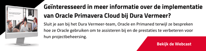 Primaned - Oracle Dura Vermeer - Bekijk de Webcast